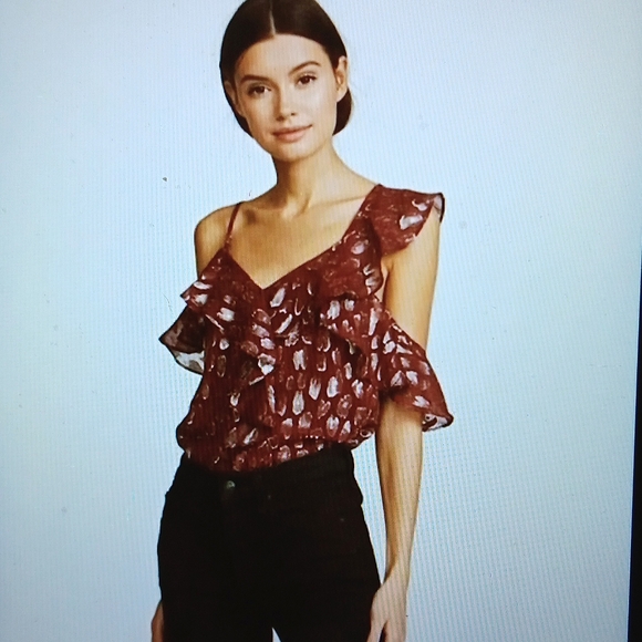 🔹️Veronica Beard ~ Benton Cold Shoulder Top - Picture 14 of 14